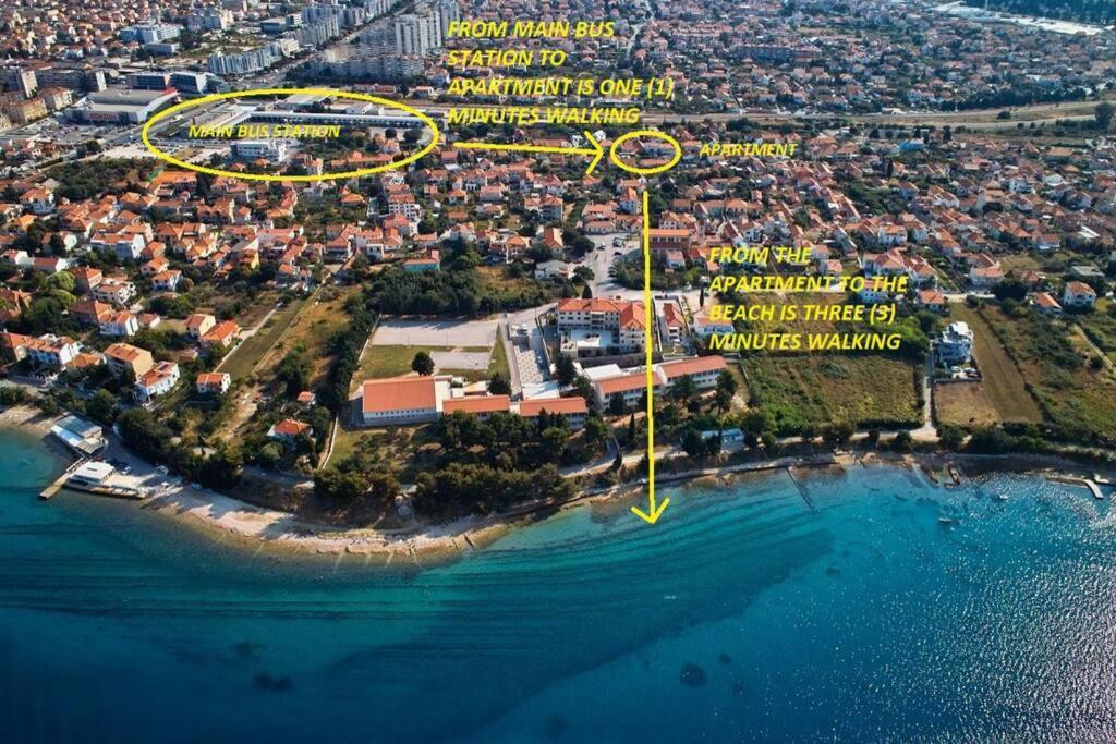 Candy Ap.-Near Center,Bus,Beach+Free Parking Place Zadar Eksteriør bilde
