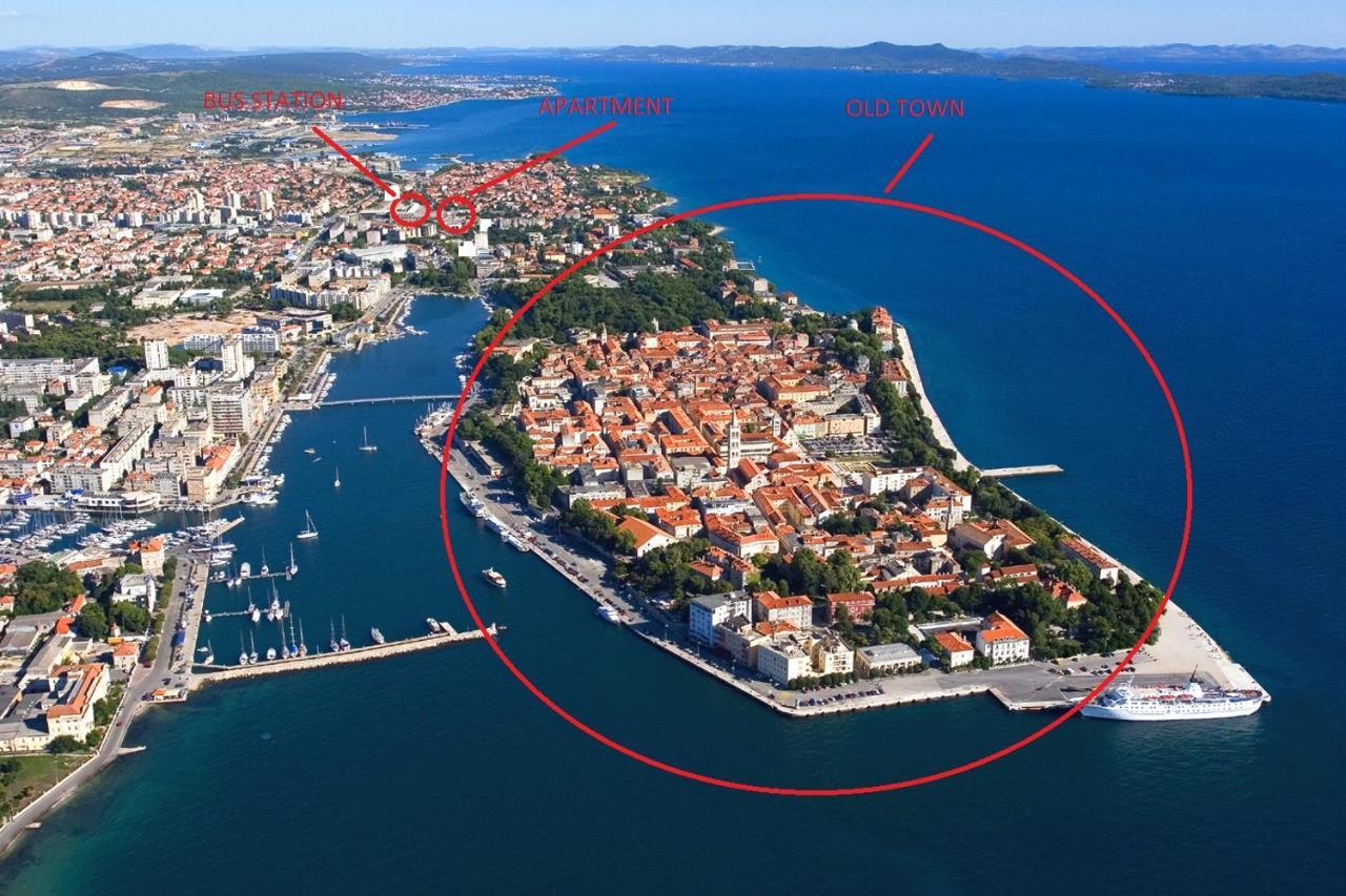 Candy Ap.-Near Center,Bus,Beach+Free Parking Place Zadar Eksteriør bilde